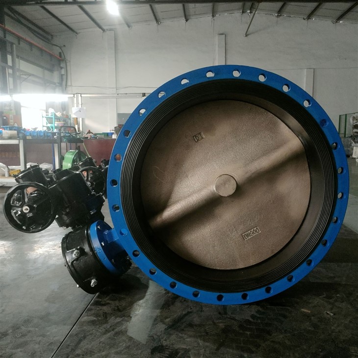 Large diameter electric flange butterfly valve3